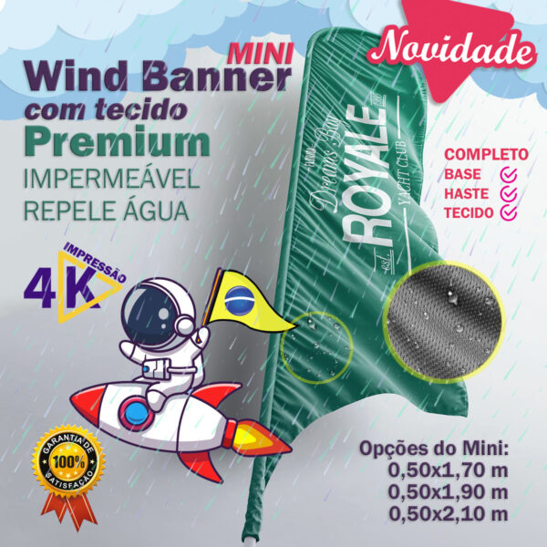 Wind Banner Mini Premium Impermeável